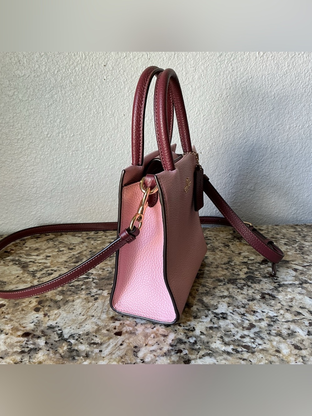 Coach Pink Mini Cally Crossbody Bag - Picture 6 of 8